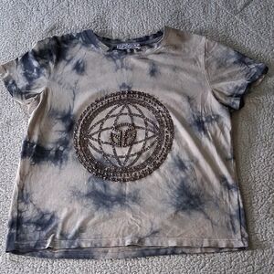 Edgy Tie-Dye Short Sleeve Tee